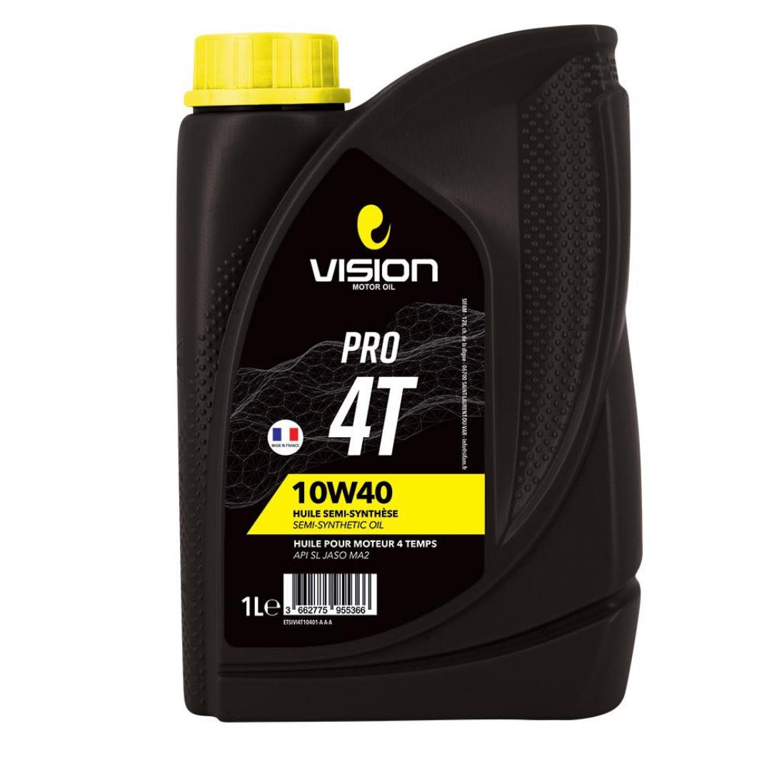 Huile 4T VISION France - Semi Synthétique - 10W/40 - 1 Litre